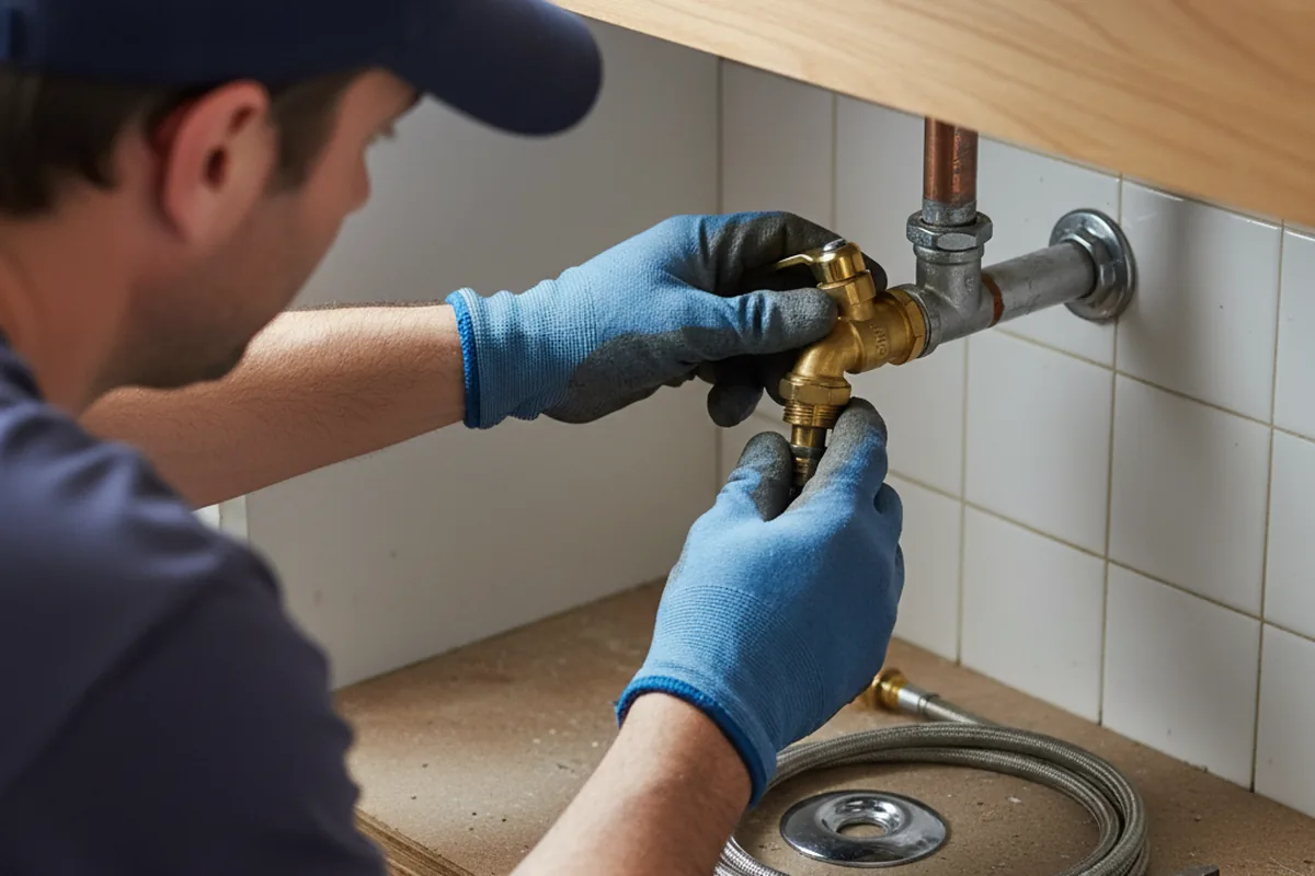 Shutoff valve and fitting work during Faucet and Fixture Repair in Battle Ground